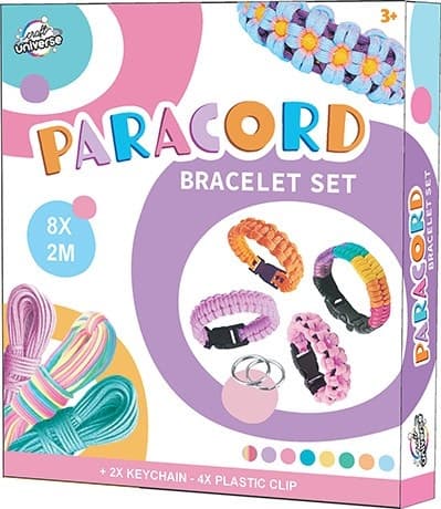 Färgglatt Paracord Armband och Nyckelringskit för Tillverkning