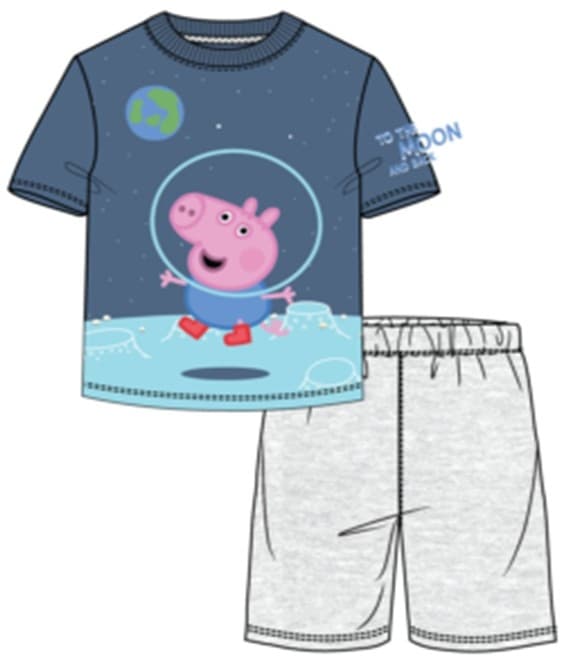 Greta Gris barnens korta pyjamas 98/104 cm - Söt och skön sömnkläder för barn
