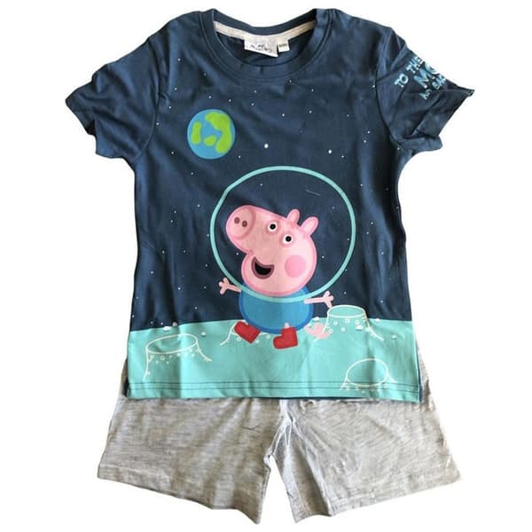 Greta Gris barnens korta pyjamas 98/104 cm - Söt och skön sömnkläder för barn