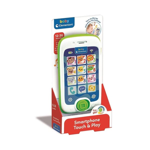 Clementoni Färgglada Sifferlekstext på smartphone för baby
