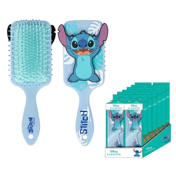 Disney Lilo & Stitch 3D Hårborste med Blad – 23,5 cm