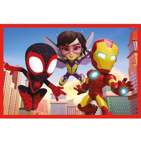 Parker Spiderman Mjuk Klossar - 6 Delar