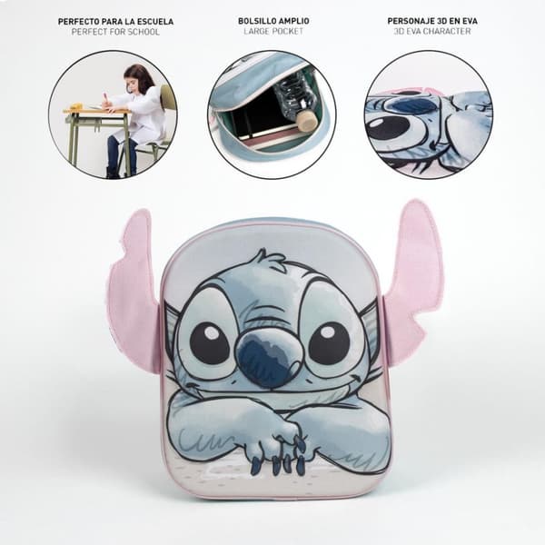 Disney Lilo & Stitch 3D ryggsäck, 31 cm väska
