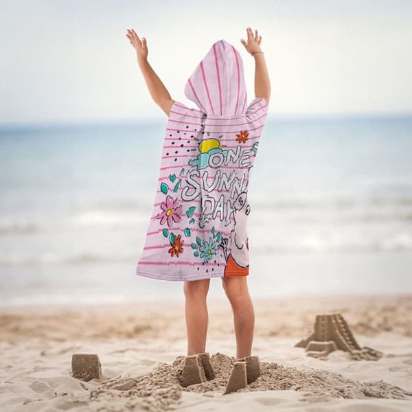 Greta Gris Strandhandduk Poncho för Soliga Dagar - 50 x 115 cm