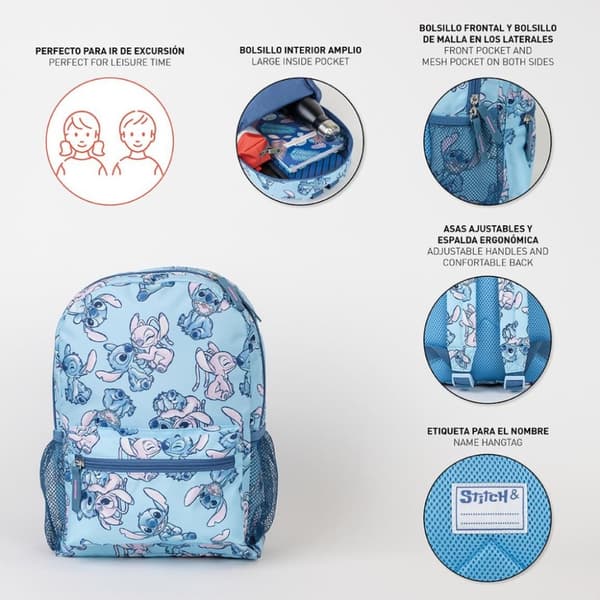 Disney Lilo & Stitch ryggsäck, väska 33 cm
