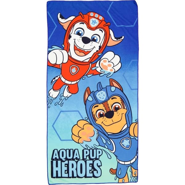 Paw Patrol Aqua-badhandduk 60x120 cm (Snabbtorkande)