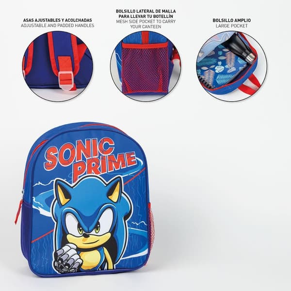 Sonic the Hedgehog Prime ryggsäck, 29 cm väska