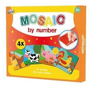 Kreativt set med mosaikfylla - Bondgårdsmotiv