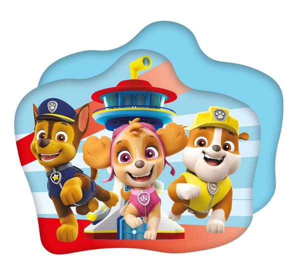 Paw Patrol-tornformad dekorativ kudde 35x28 cm i sammet