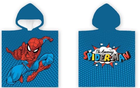 Spider-Man Den Fantastiska strandhandduk poncho 50x100 cm – Perfekt för soliga dagar!