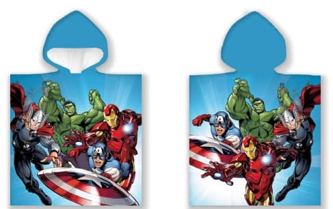 Avengers strandhandduk poncho 50x100 cm – Perfekt för sommarens äventyr!