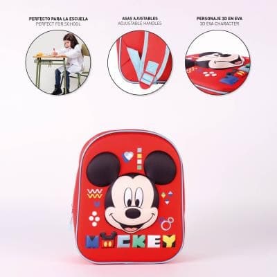 Disney Musse Pigg 3D ryggsäck, väska 31 cm