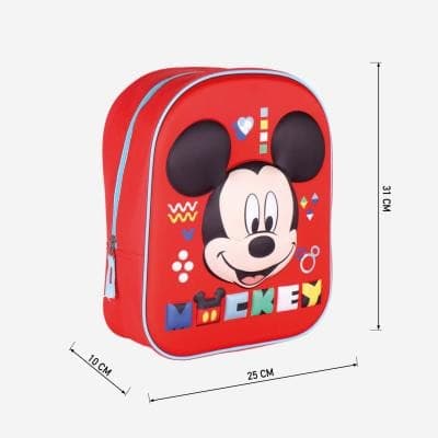 Disney Musse Pigg 3D ryggsäck, väska 31 cm