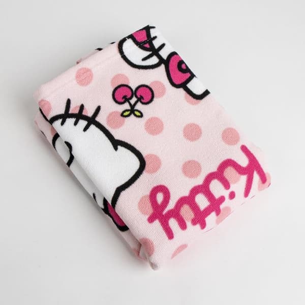 Hello Kitty strandhandduk poncho 50x115 cm - perfekt för soliga dagar!