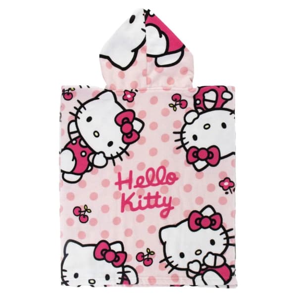 Hello Kitty strandhandduk poncho 50x115 cm - perfekt för soliga dagar!