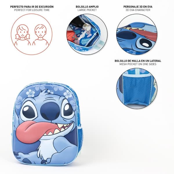 Disney Lilo & Stitch 3D ryggsäck, väska 31 cm