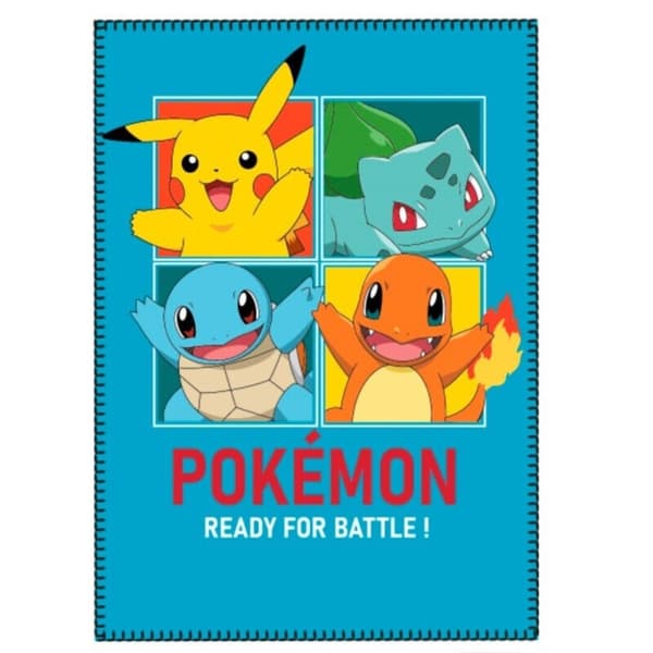 Pokémon Blå Polarfilt 100x140 cm
