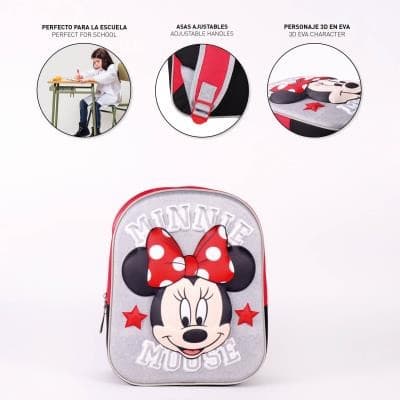 Disney Mimmi Pigg 3D ryggsäck, väska 31 cm
