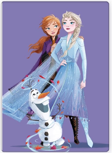 Disney Frozen Skön lila fleecefilt 100x140 cm