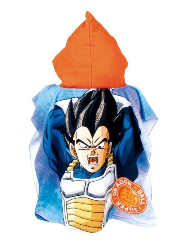 Dragon Ball Son Goku strandhandduk poncho 55x110 cm (snabbtorkande)