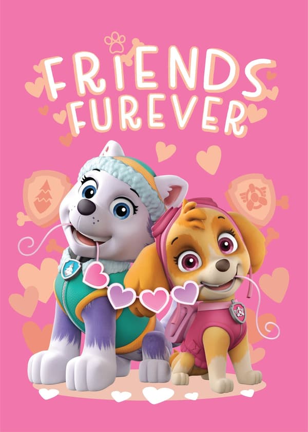 Paw Patrol Vänner för Alltid Fleecefilt 100x140 cm