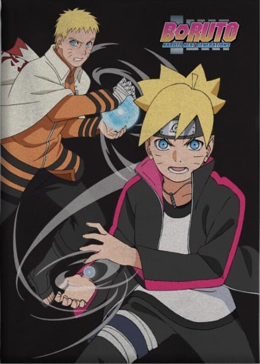 Naruto Boruto fleecefilt 100x140 cm - Mjuk och varm för fans av Naruto!