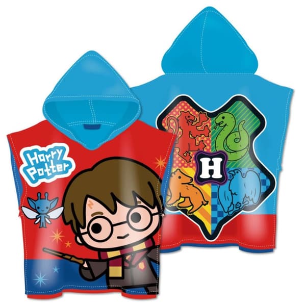 Harry Potter Magisk strandhandduk poncho 55x110 cm (snabbtorkande)