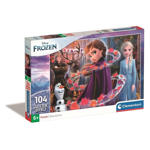 Disney Frozen Ragnoröks Glittrande Pussel med 104 Bitars Delar