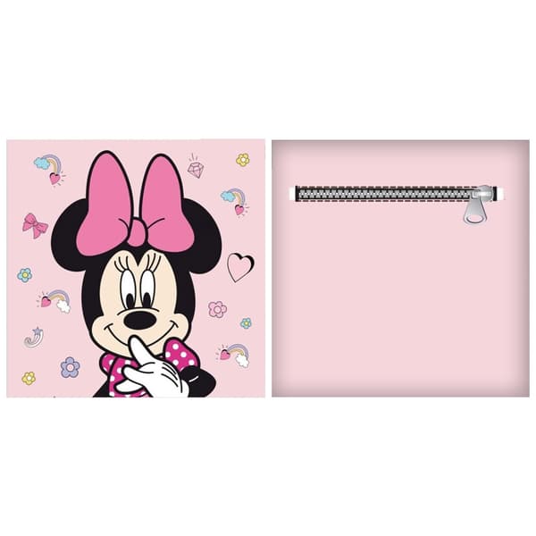 Disney Mimmi Pigg kudde – dekorativ kudde med avtagbart överdrag 35x35 cm i sammet