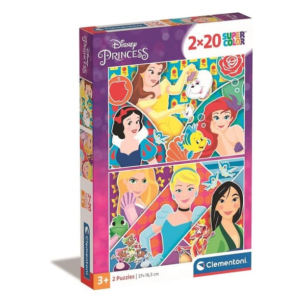 Disney Princess 2x20-bitars pussel