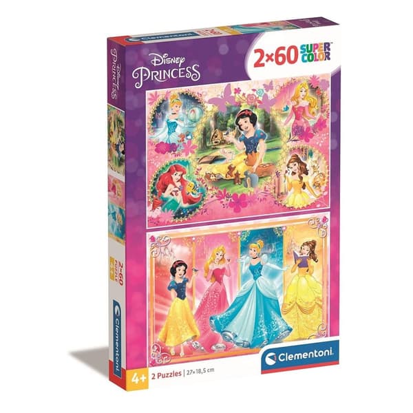 Disney Princess Gör-det-själv 2x60-bitars pussel