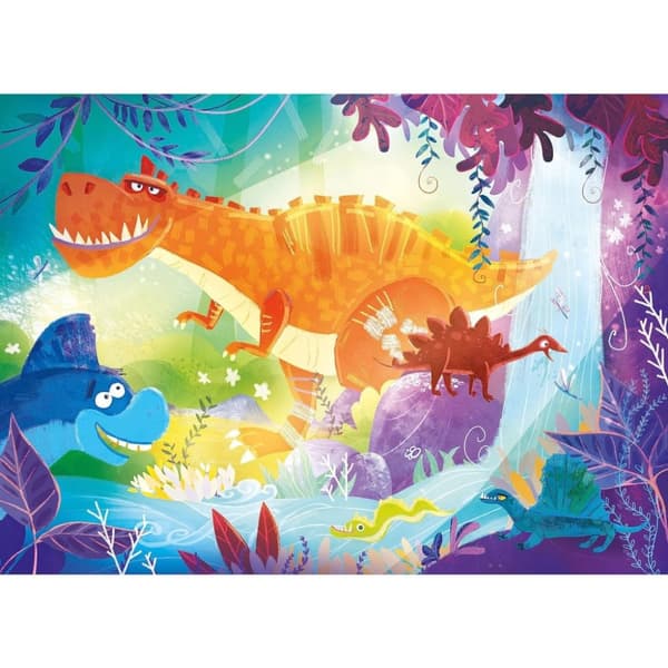 Rolig Dinosaur Pussel 2x20 bitar