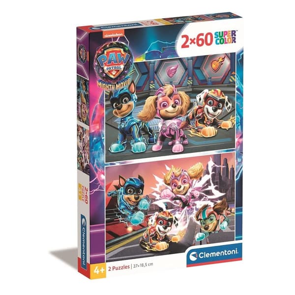 Paw Patrol Mighty 2x60-bitar pussel