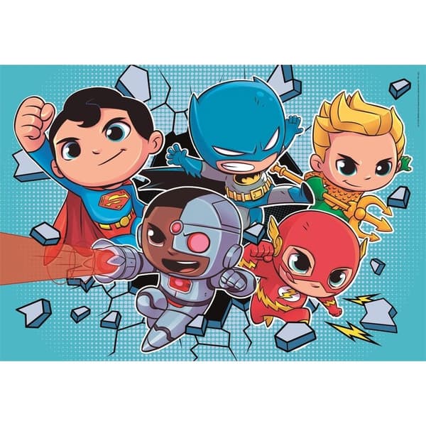 Justice League Mini Vänner - DC Superhjälte 2x60 bitar pussel av Clementoni