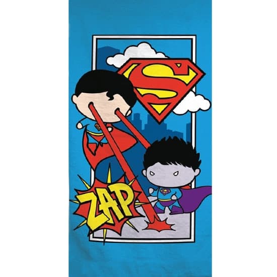 Superman Laser Strandhandduk, Badhandduk 70x140 cm