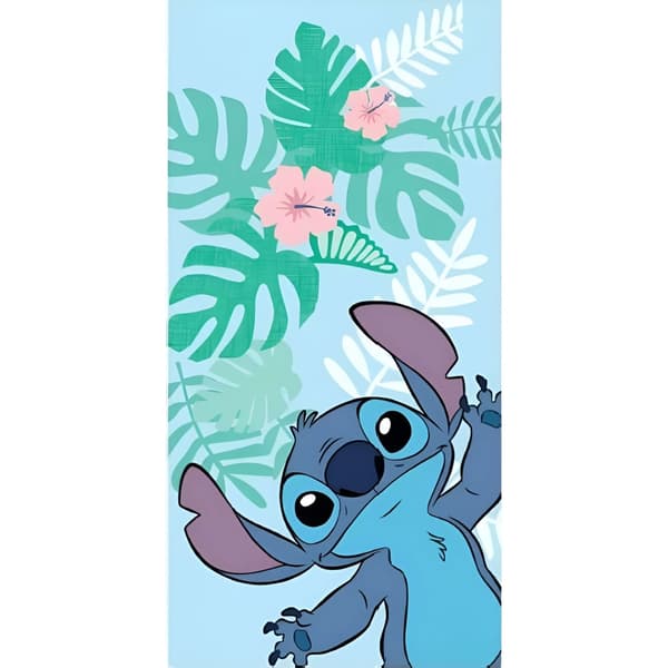 Disney Lilo & Stitch badhandduk, strandhandduk 70x140 cm (Snabbtorkande)