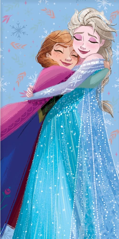 Disney Frozen Kram Handduk, Strandhandduk 70x140 cm