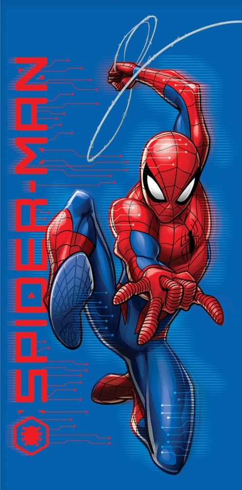 Spider-Man Digital badhandduk, strandhandduk 70x140 cm – perfekt för ditt nästa äventyr!
