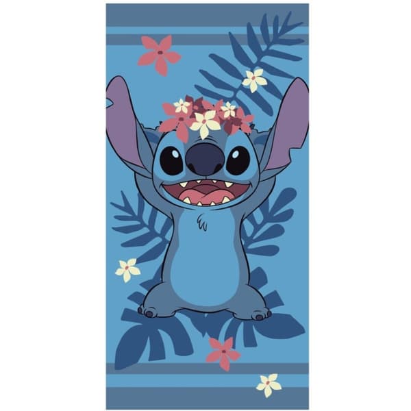 Disney Lilo & Stitch Krans Badhandduk, Strandhandduk 70x140 cm (Snabbtorkande)