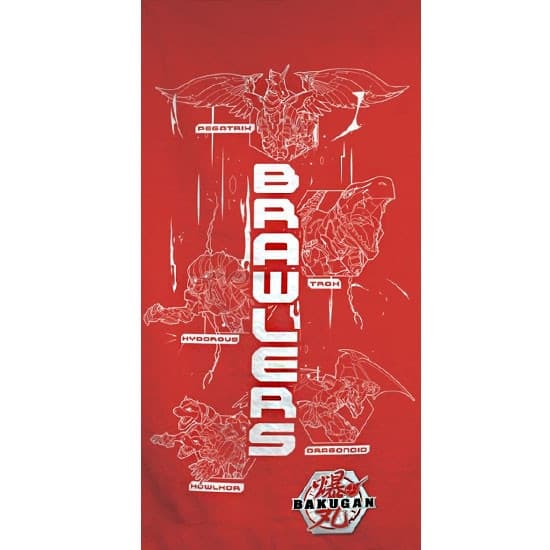 Bakugan badhandduk, strandhandduk 70x140 cm - perfekt för sommardagar!