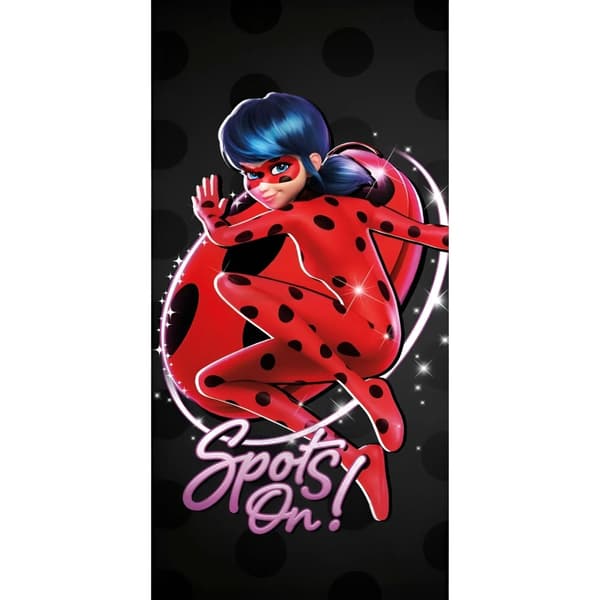 Miraculous Ladybug Badlakan och Strandhandduk 70x140 cm - Stilren och Praktisk!