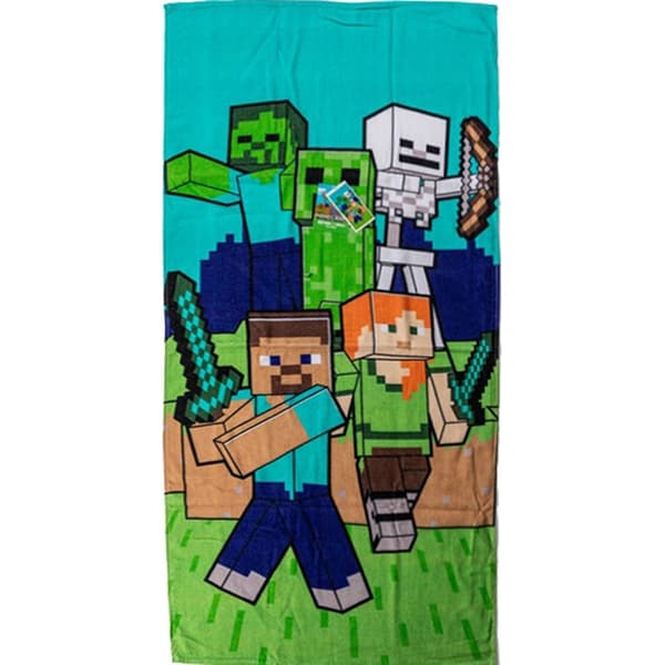 Minecraft badlakan & strandhandduk 70×140 cm