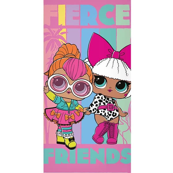 LOL Surprise Fierce badlakan & strandhandduk 70×140 cm