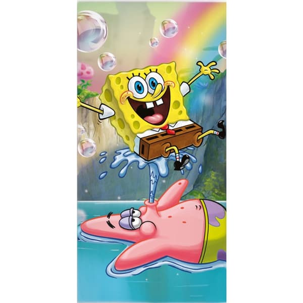 SvampBob badlakan & strandhandduk 70×140 cm