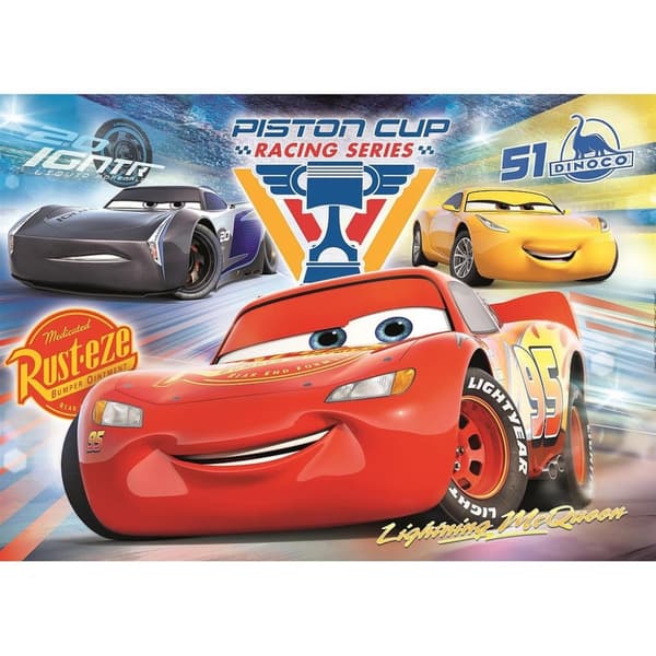 Disney Cars Piston Cup 104-delars Clementoni pussel