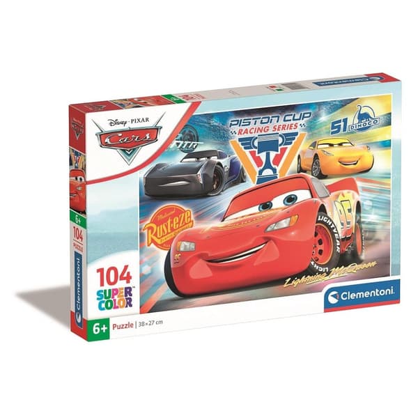 Disney Cars Piston Cup 104-delars Clementoni pussel