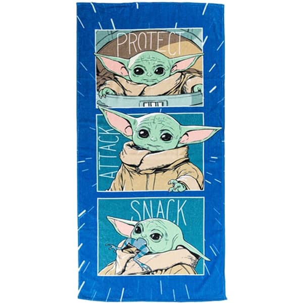 Star Wars Grogu badlakan & strandhandduk 70×140 cm
