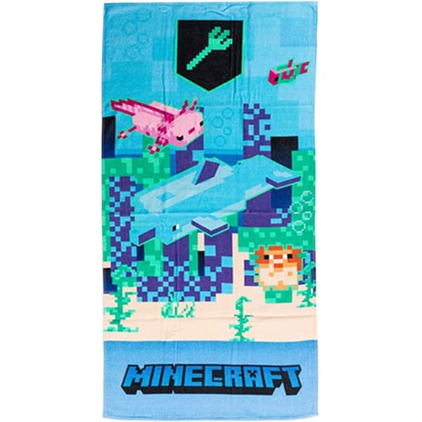 Minecraft Trident badlakan & strandhandduk 70×140 cm