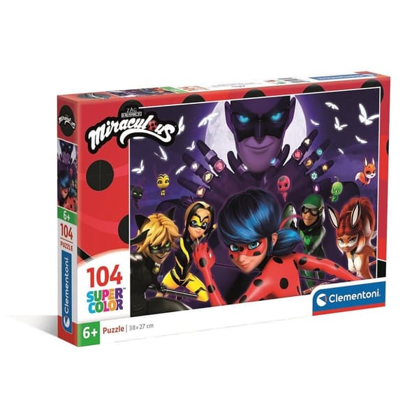 Miraculous Ladybug Hawk Moth 104-bitar Clementoni pussel