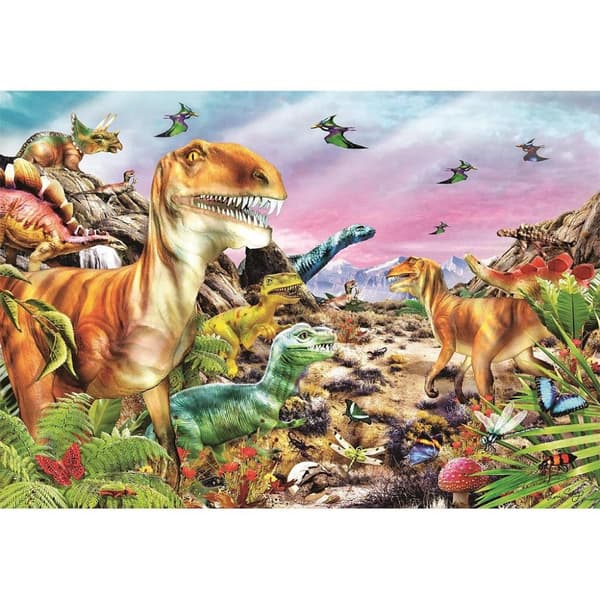 Clementoni pussel - Dinosaurieland med 104 bitar